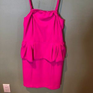 Hot Pink Sleeveless dress